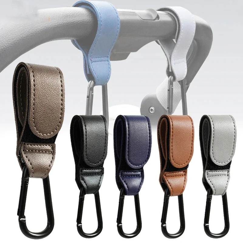 Backpack Diaper Bag - Baby Stroller Hook Fashion PU Leather