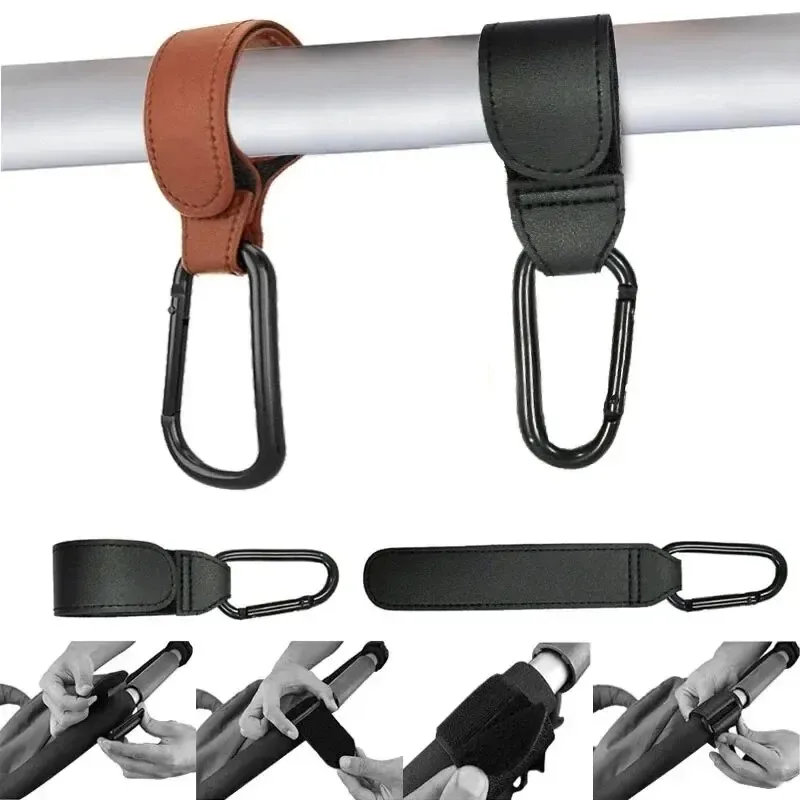 Baby Stroller Hook Fashion PU  - Backpack Diaper Bag recension och pris