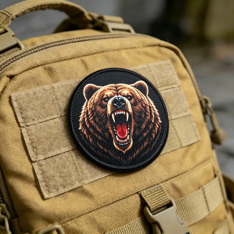 Roaring Grizzly Bear Morale Ba - Urban Backpack Tactical recension och pris