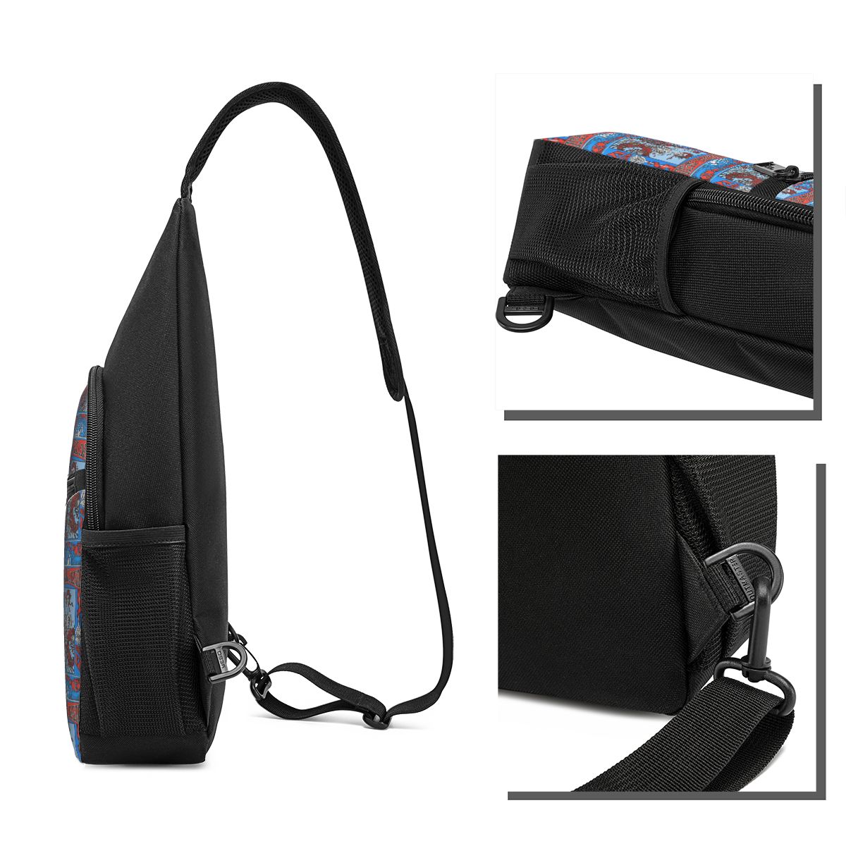 Grateful Dead Rock Band Chest  - Sling Backpack Shoulder recension och pris