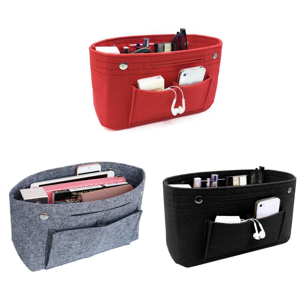 Portable Soft Felt Handbag Ins - Backpack Insert Organizer recension och pris